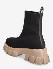 Bianco - BIAPRIMA Sock Boot Knit - tasapohjaiset nilkkurit - black nougat - 2