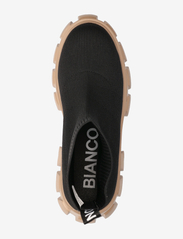 Bianco - BIAPRIMA Sock Boot Knit - platte enkellaarsjes - black nougat - 3