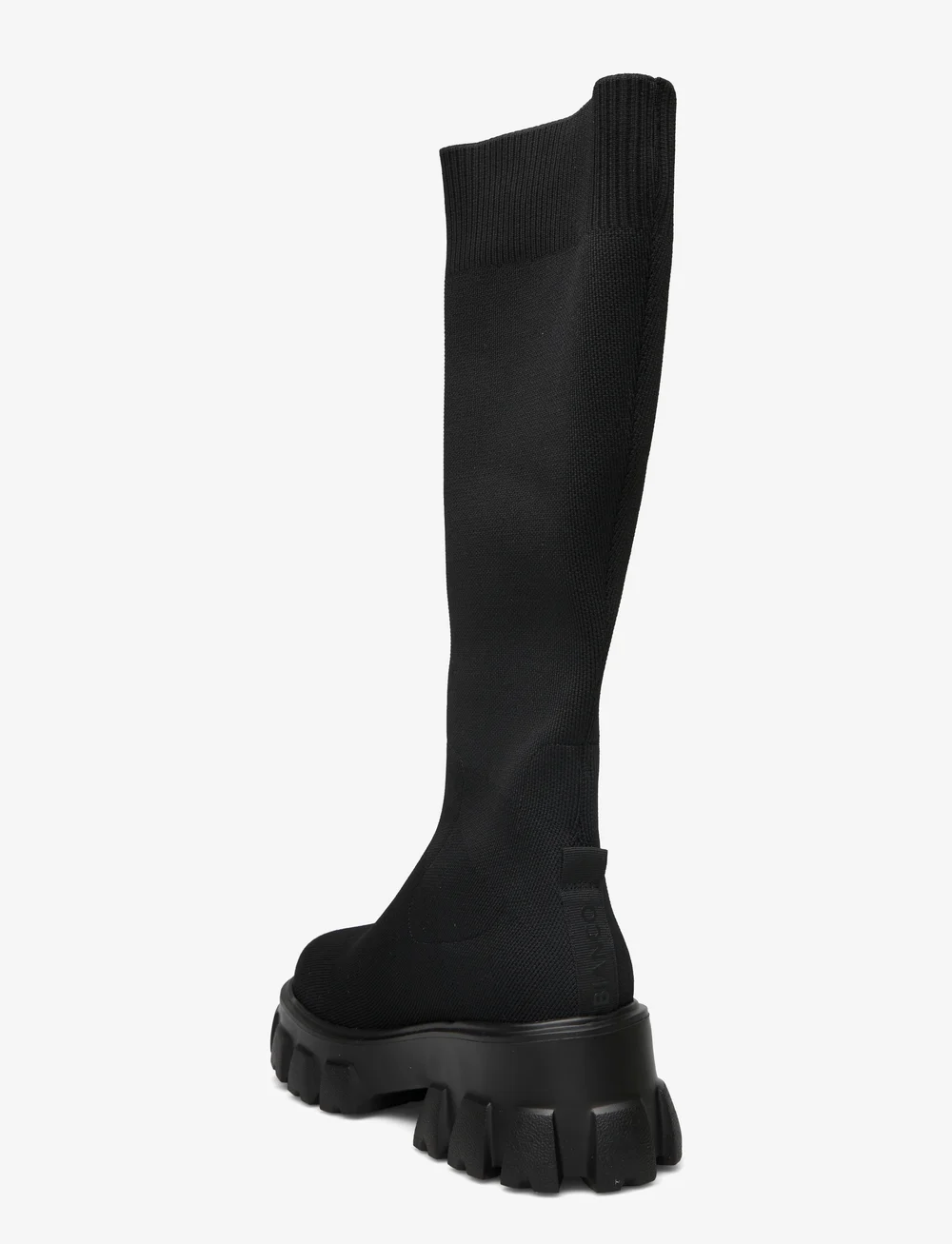 Bianco - BIAPRIMA Knee High Sock Boot Knit - knähöga stövlar - black - 2