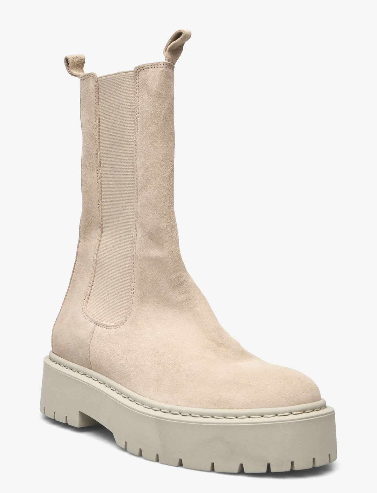 Bianco - BIADEB Long Boot Suede - chelsea boots - sand - 0