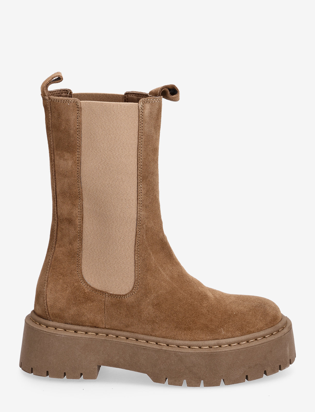 Bianco - BIADEB Long Boot Suede - chelsea boots - taupe - 1