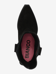 Bianco - BIAMONA Western Boot Mid Suede - høye hæler - black - 3