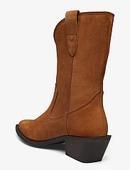 Bianco - BIAMONA Western Boot Mid Suede - augsts papēdis - camel - 2