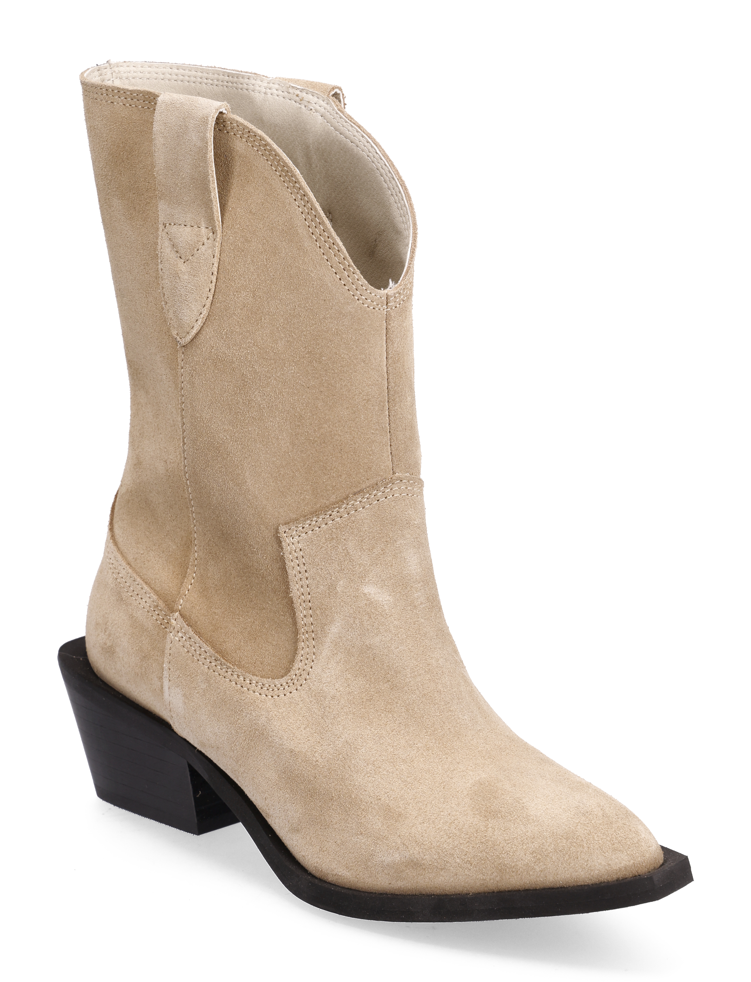 BIAMONA Western Boot Mid Suede - SAND