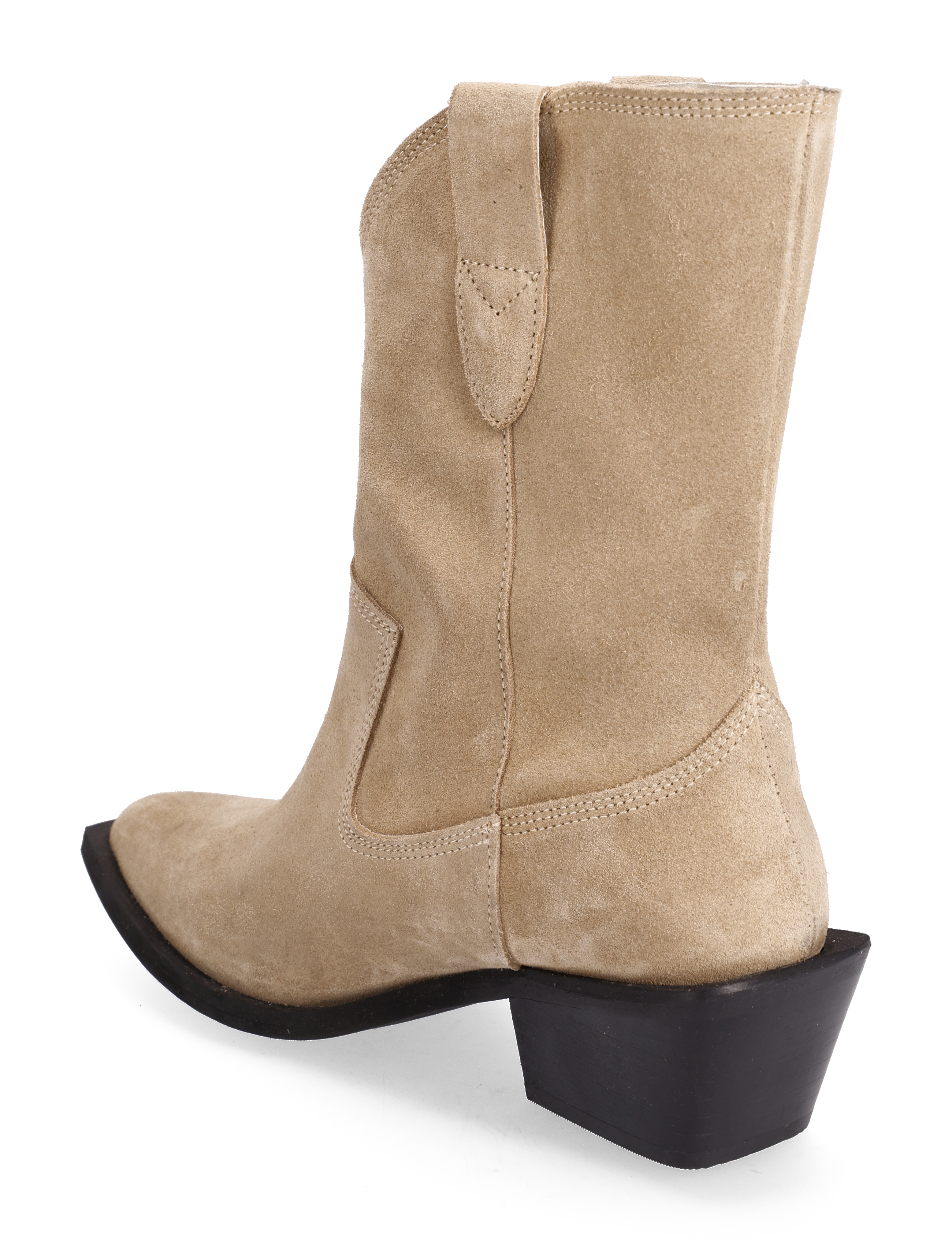 Bianco - BIAMONA Western Boot Mid Suede - sand - 3