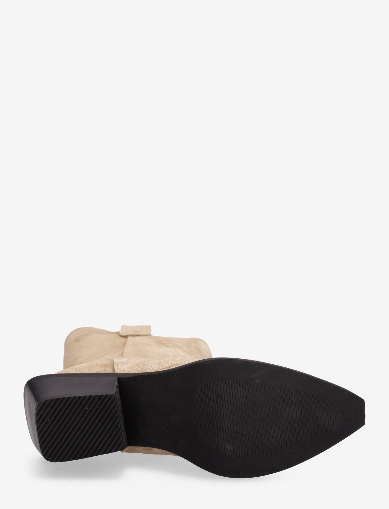 Bianco - BIAMONA Western Boot Mid Suede - høj hæl - sand - 4