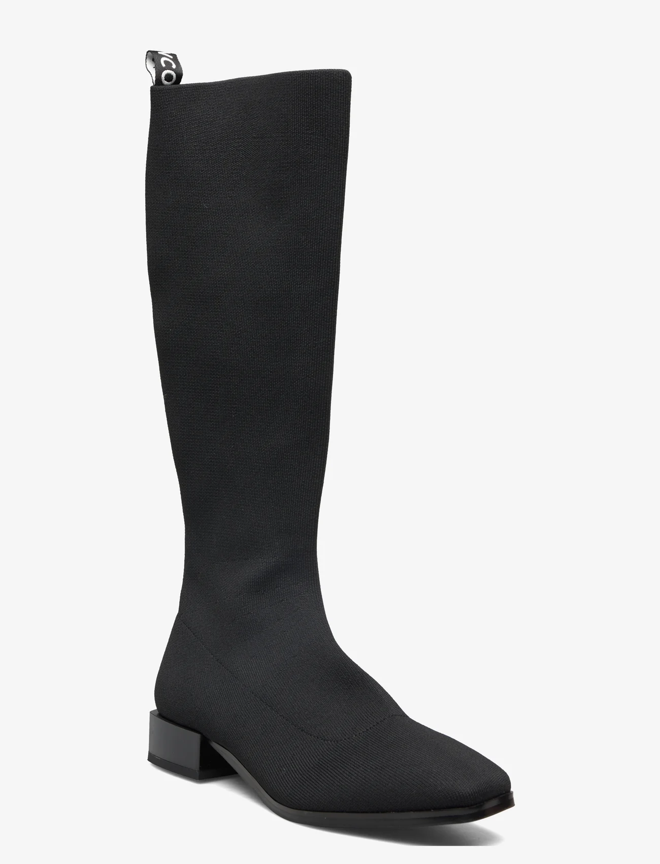 Bianco - BIADIANA Square Boot Knitted - knee high boots - black - 0
