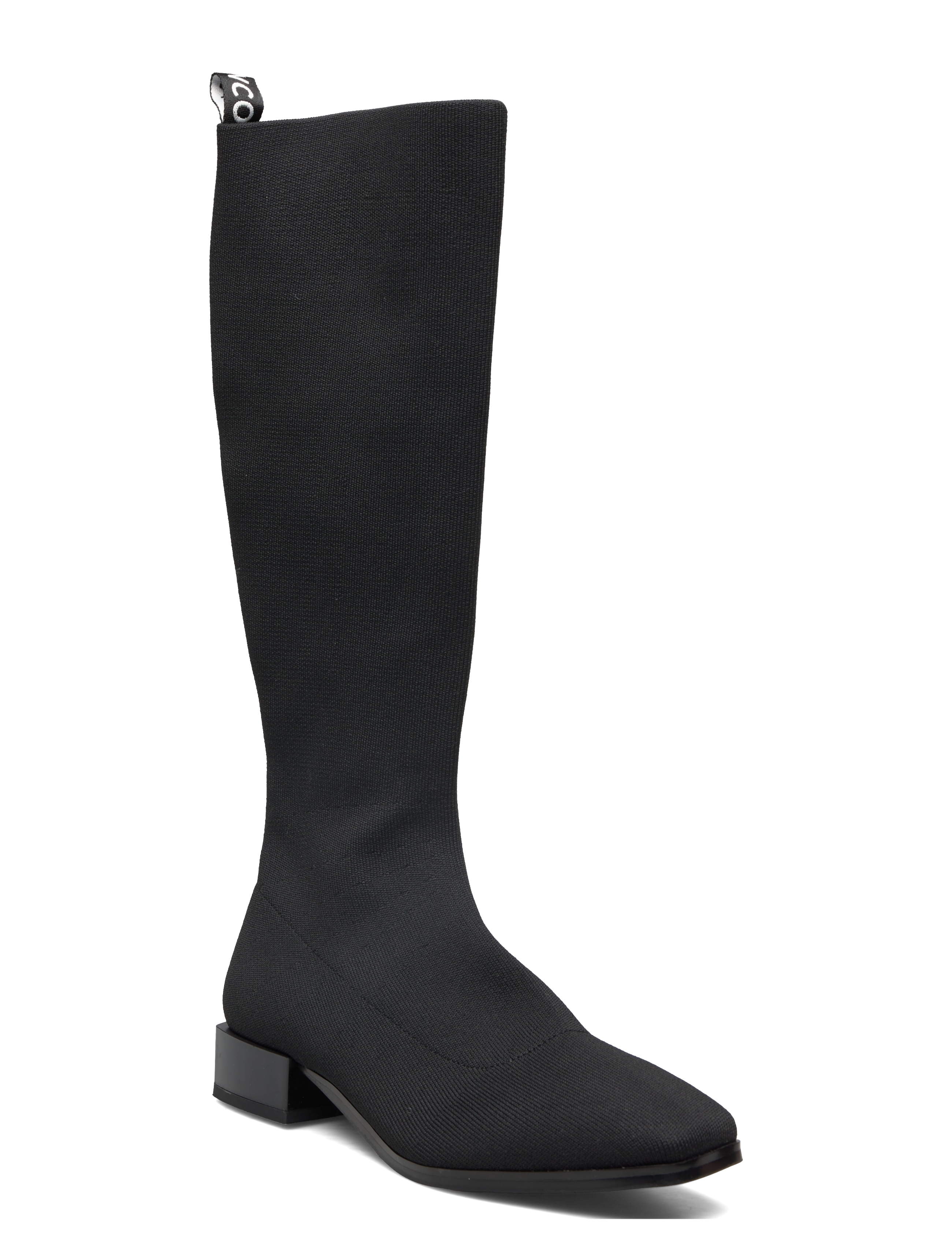 Bianco - BIADIANA Square Boot Knitted - black - 1