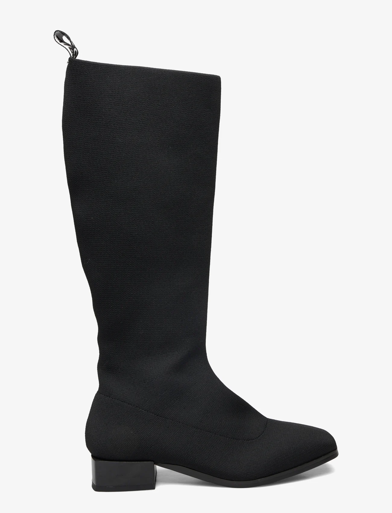 Bianco - BIADIANA Square Boot Knitted - pitkävartiset saappaat - black - 1