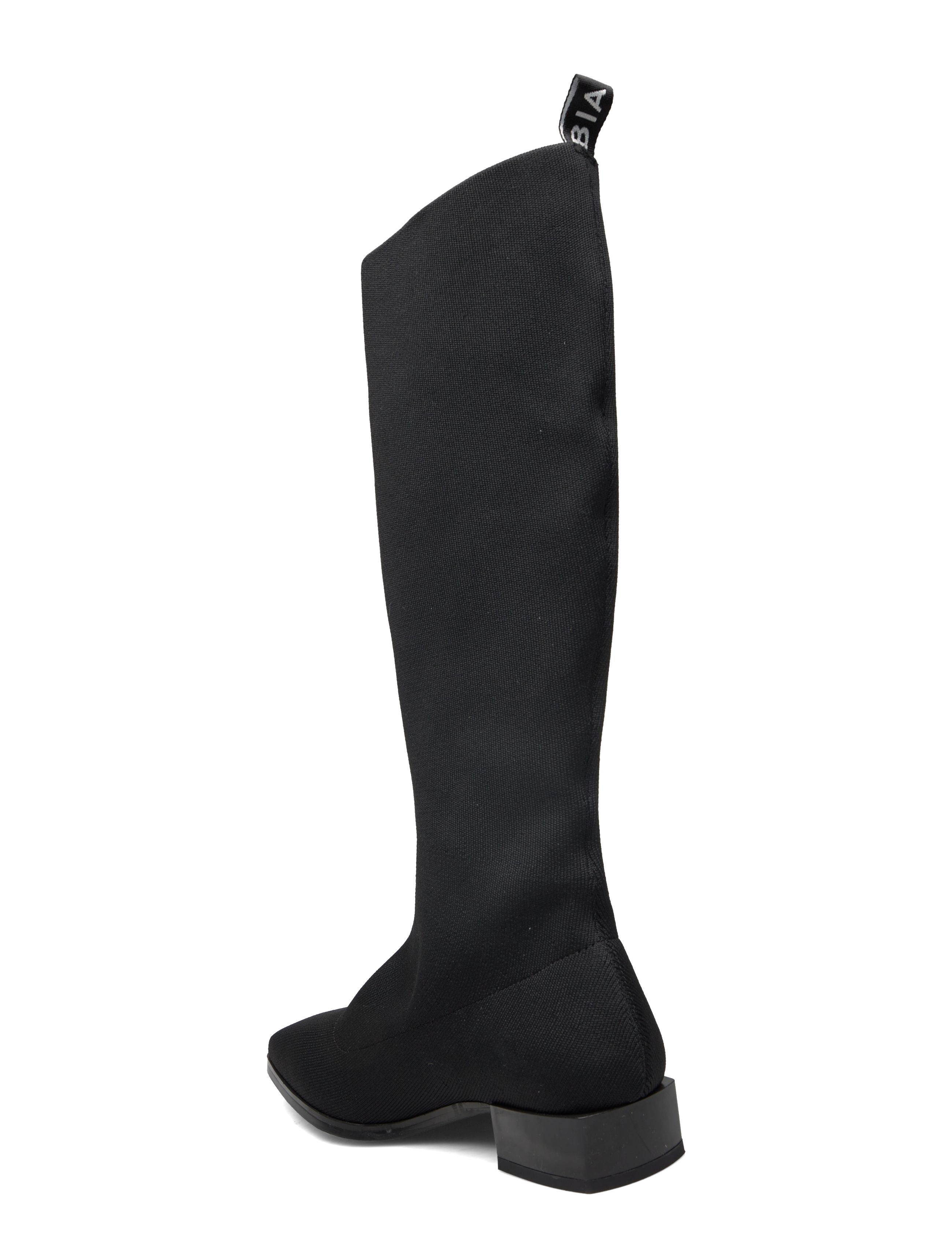 Bianco - BIADIANA Square Boot Knitted - black - 3