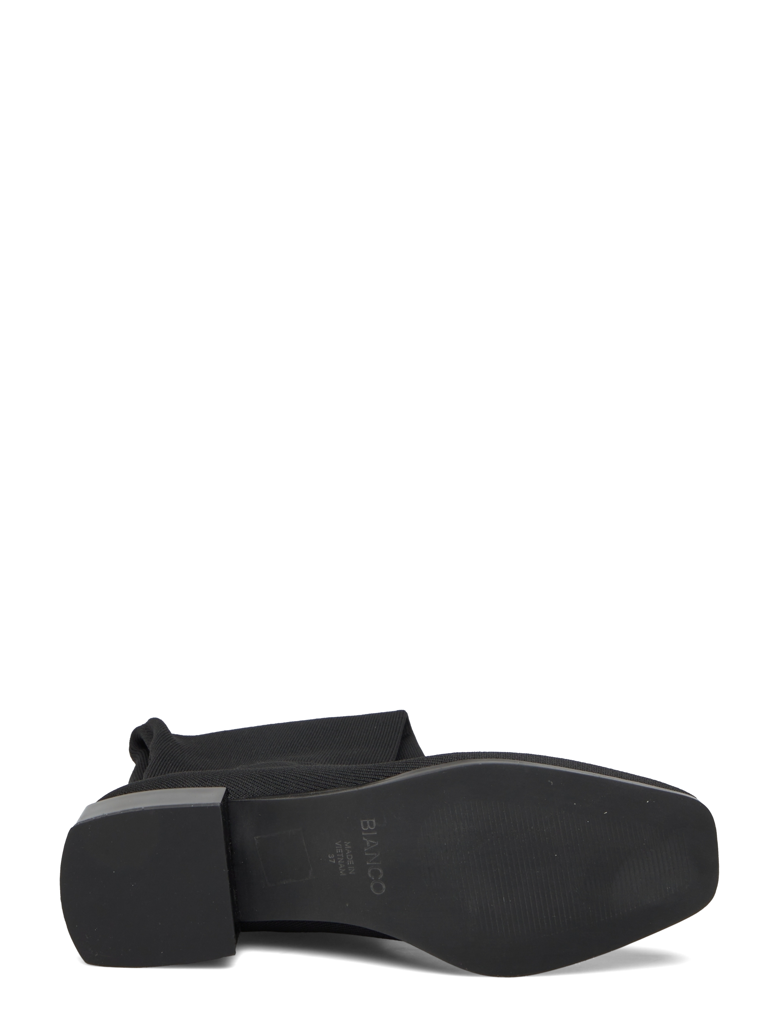 Bianco - BIADIANA Square Boot Knitted - black - 5