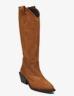 BIAMONA Western Boot High Suede - CAMEL