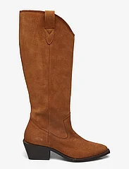 Bianco - BIAMONA Western Boot High Suede - cowboy boots - camel - 1