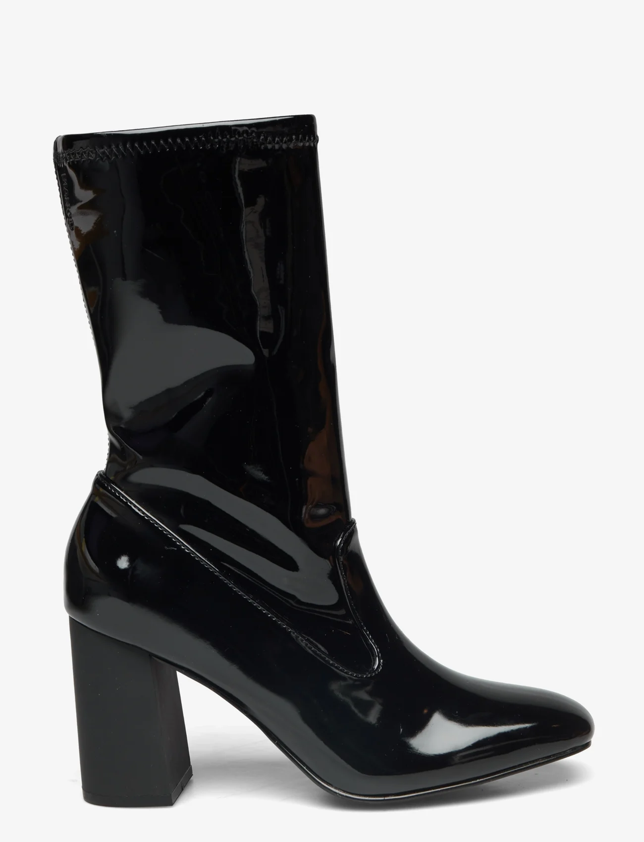 Bianco - BIAELLIE Stretch Boot Patent - høye hæler - black - 1