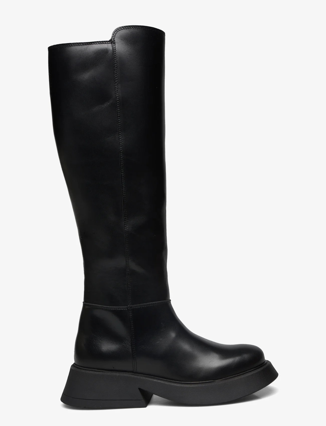 Bianco - BIAHAILEY Knee High Boot Crust - lange stiefel - black - 1