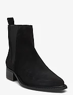 BIALUSIA Chelsea Boot Suede - BLACK