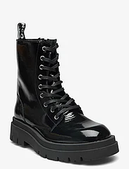 Bianco - BIAKWAMIE Laced Up Boot Nappa lak - laced boots - black - 0