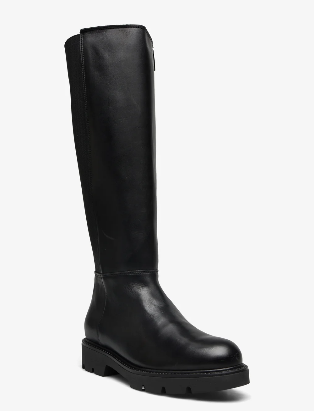 Elastic boots top knee high