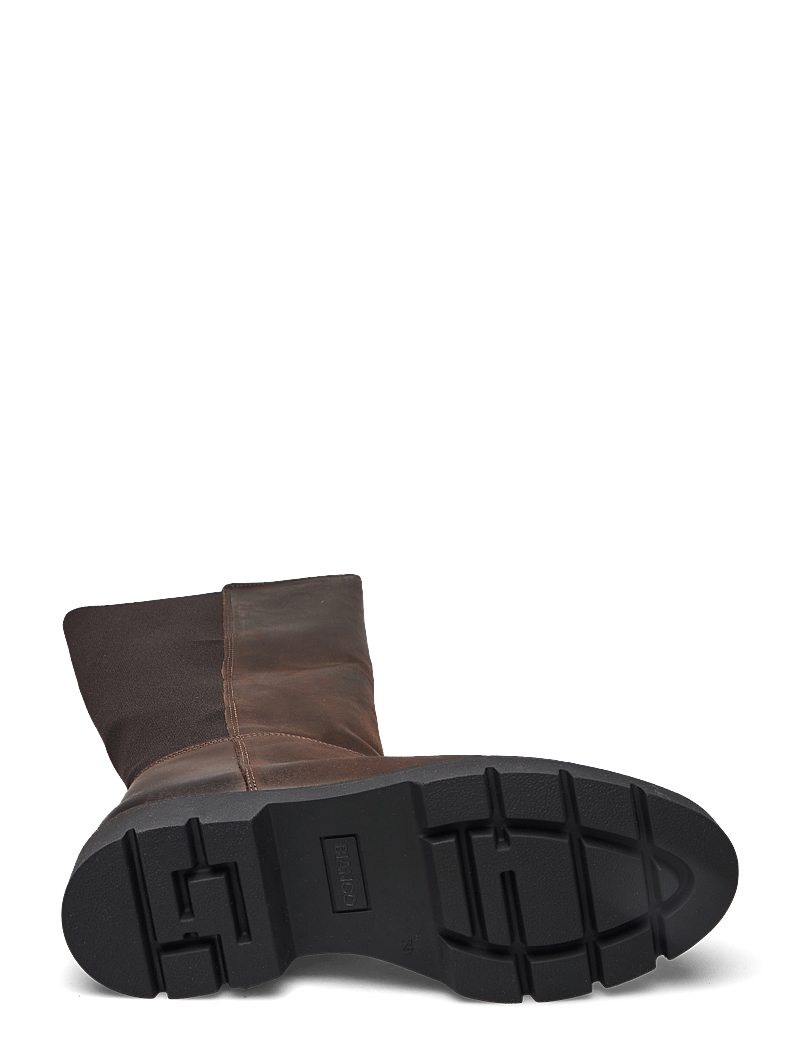Bianco - BIAOTHILIA Knee High Elastic Boot Leather - langskaftede støvler - dark brown - 4