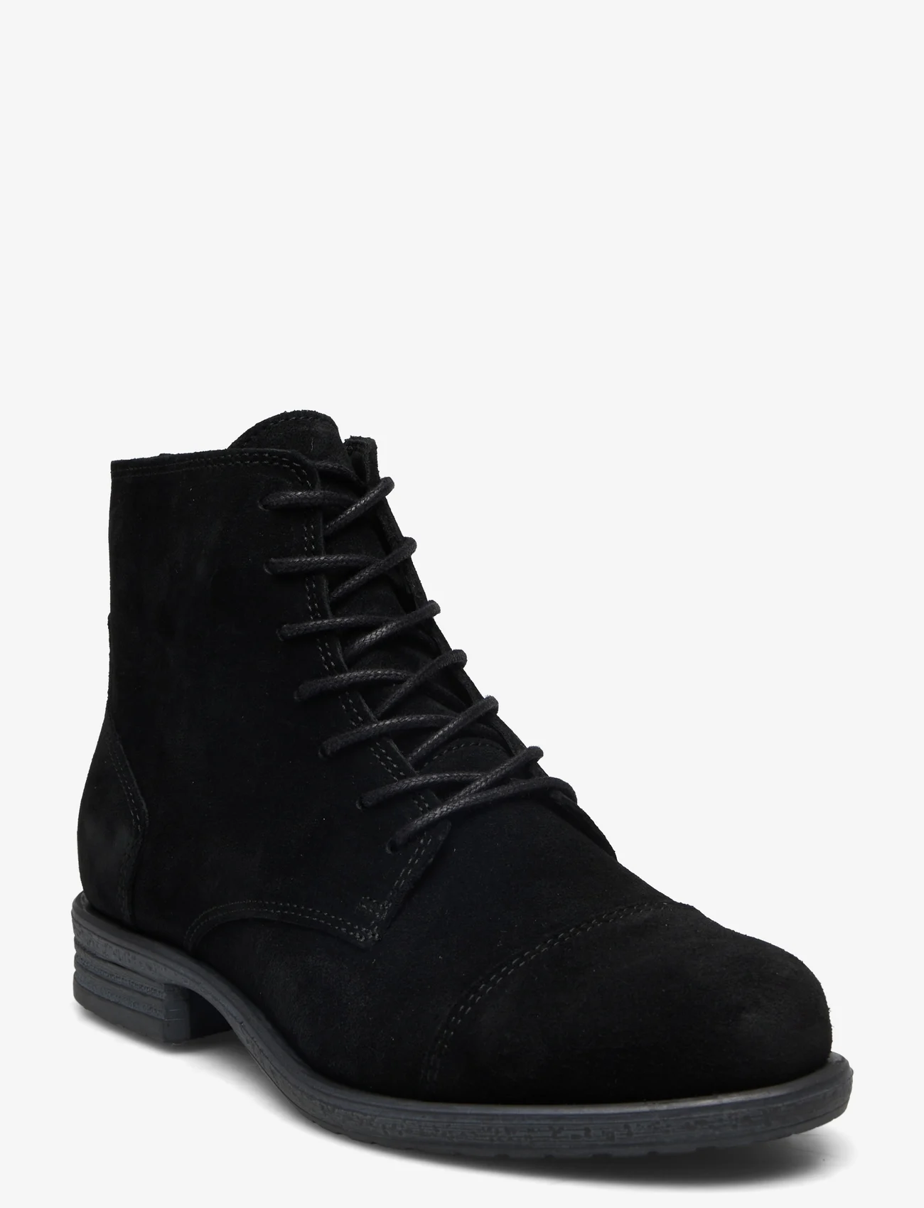 Bianco - BIADANELLE Lace Up Boot Suede - laced boots - black - 0