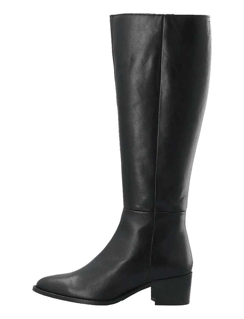 Bianco - BIACAROL Knee High Boot Crust - kniehohe stiefel - black - 1