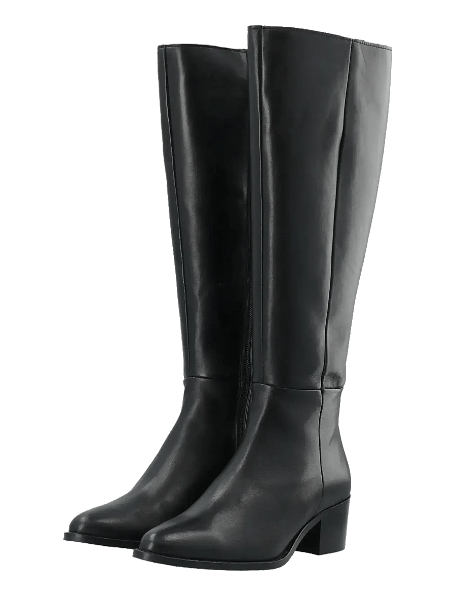 Bianco - BIACAROL Knee High Boot Crust - zābaki - black - 5