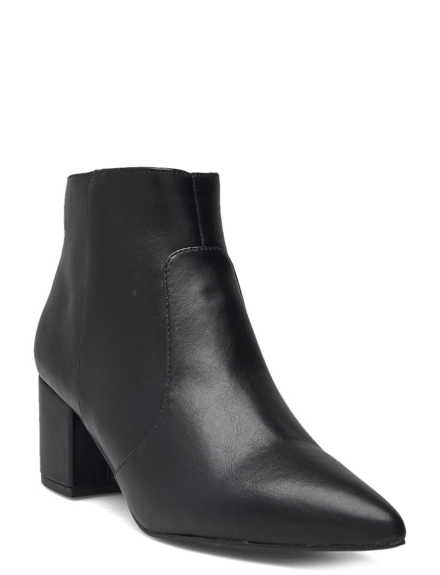 Bianco - BIADEVIVED Ankle Boot Smooth Faux Leather - kontsaga poolsaapad - black - 0