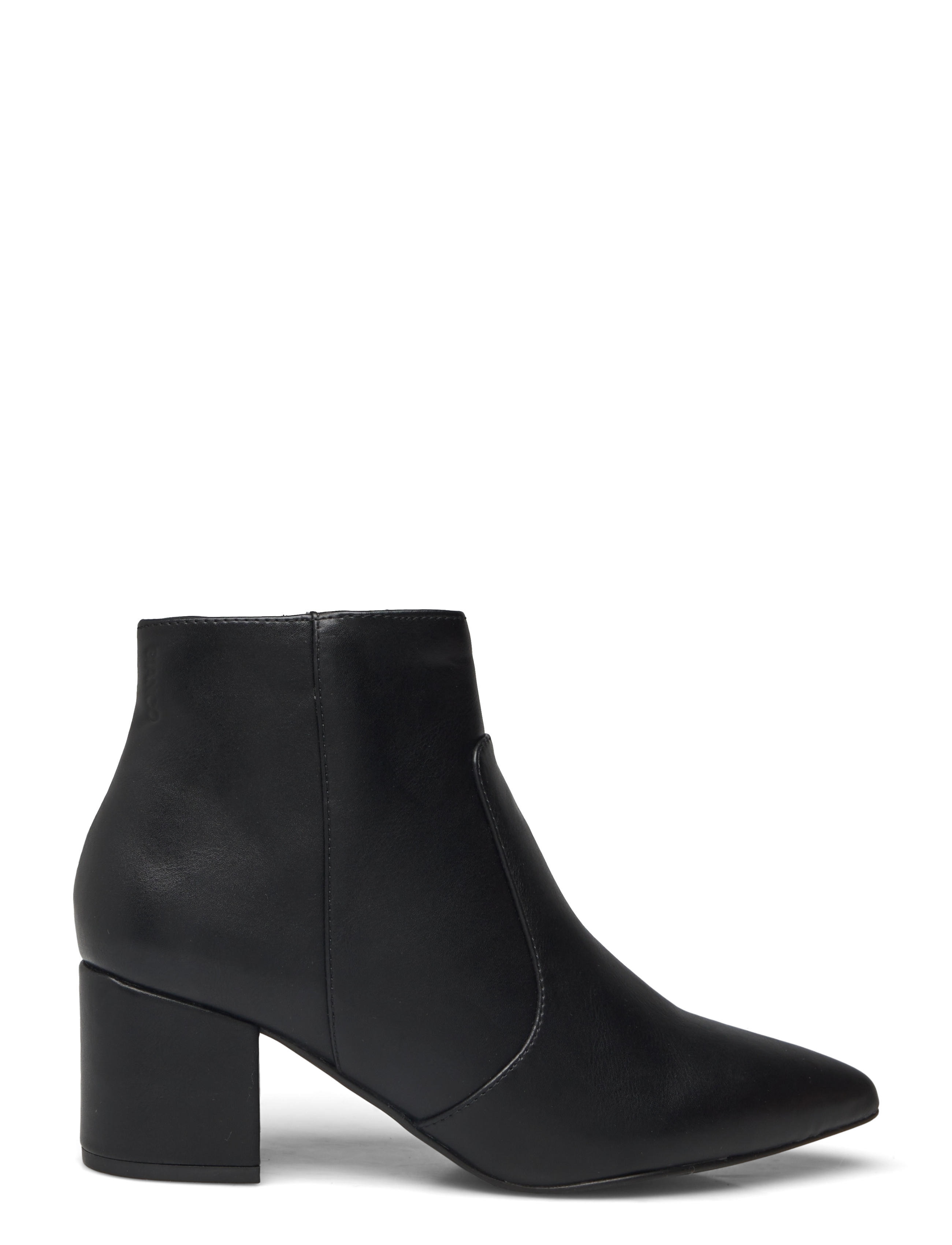 Bianco - BIADEVIVED Ankle Boot Smooth Faux Leather - augstpapēžu puszābaki - black - 1