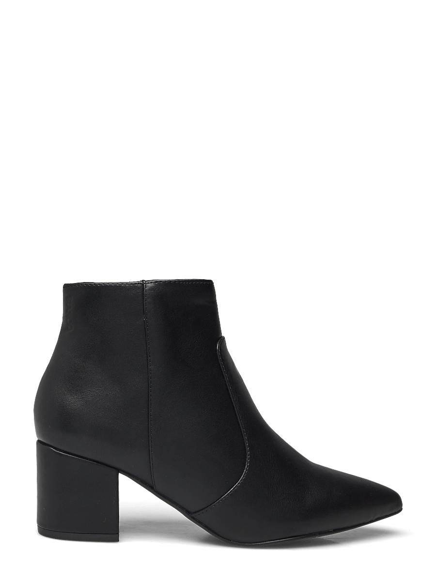 Bianco - BIADEVIVED Ankle Boot Smooth Faux Leather - kontsaga poolsaapad - black - 1