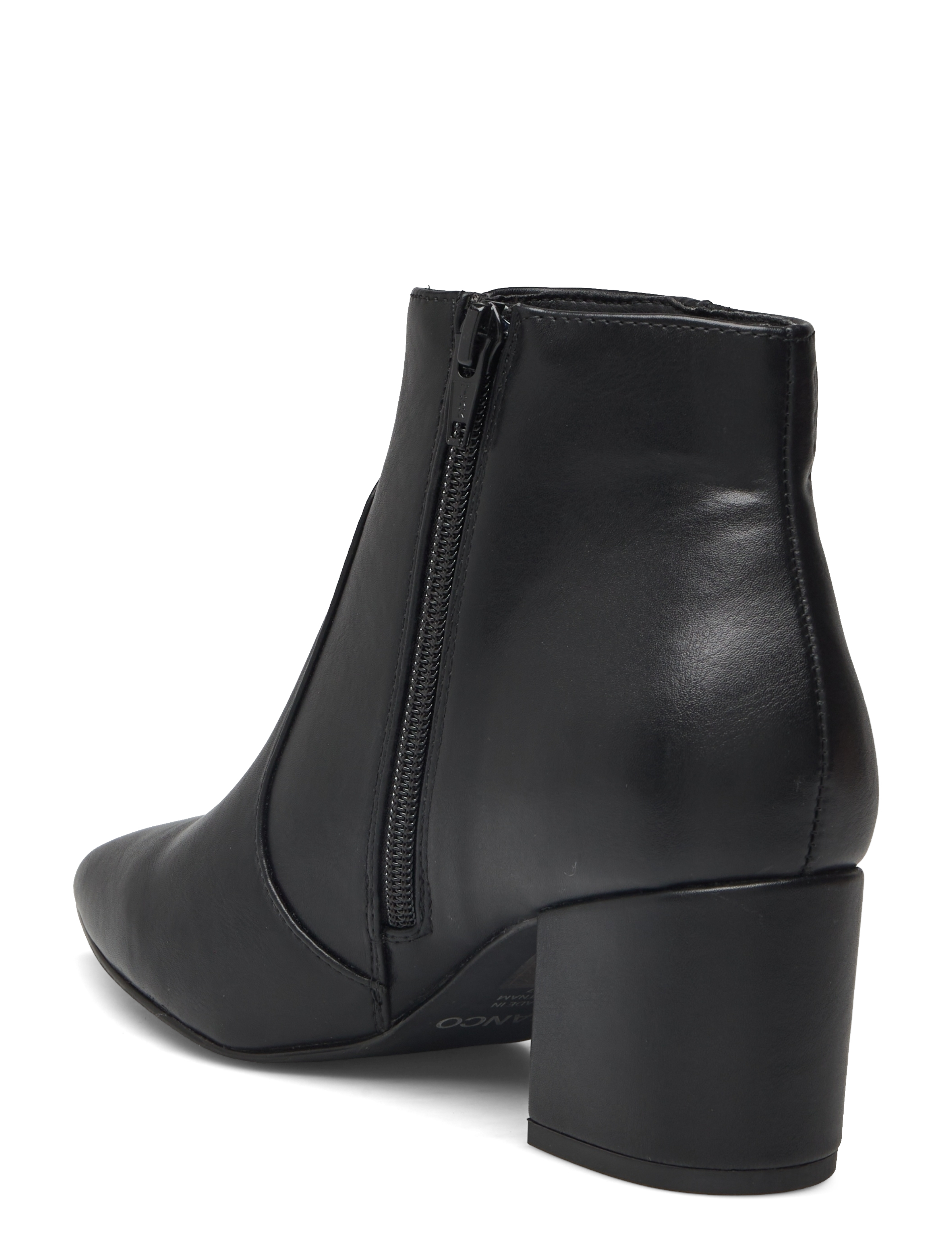 Bianco - BIADEVIVED Ankle Boot Smooth Faux Leather - augstpapēžu puszābaki - black - 2