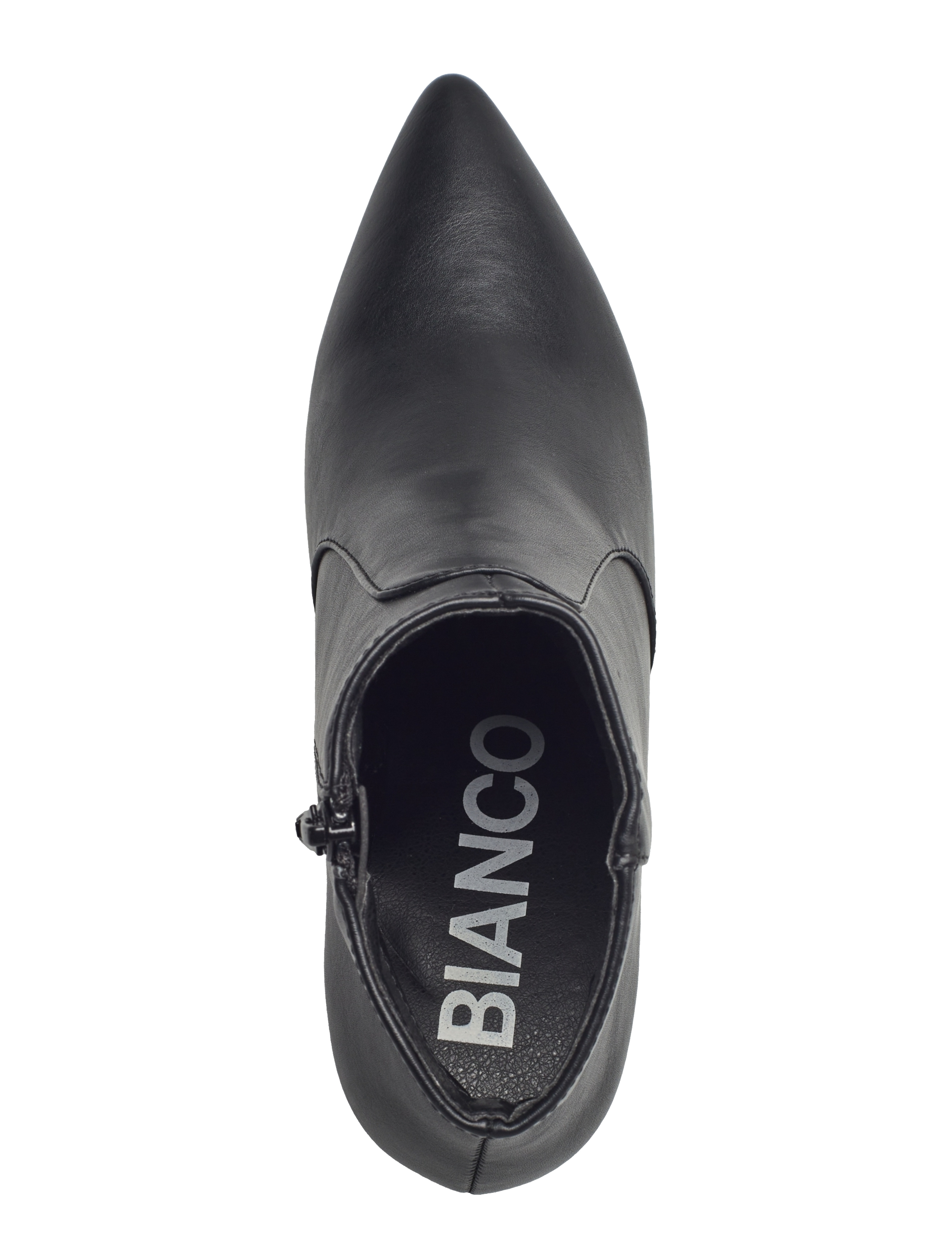 Bianco - BIADEVIVED Ankle Boot Smooth Faux Leather - augstpapēžu puszābaki - black - 3
