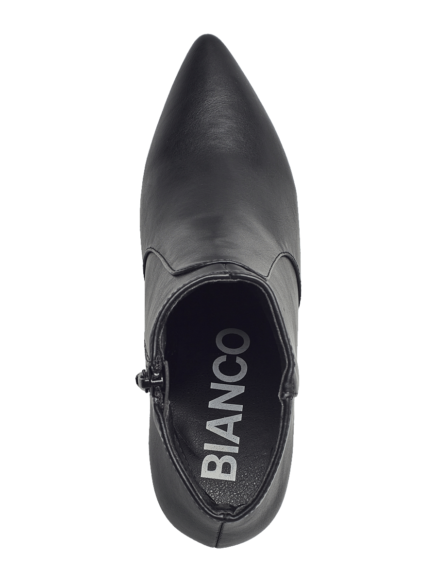 Bianco - BIADEVIVED Ankle Boot Smooth Faux Leather - kontsaga poolsaapad - black - 3
