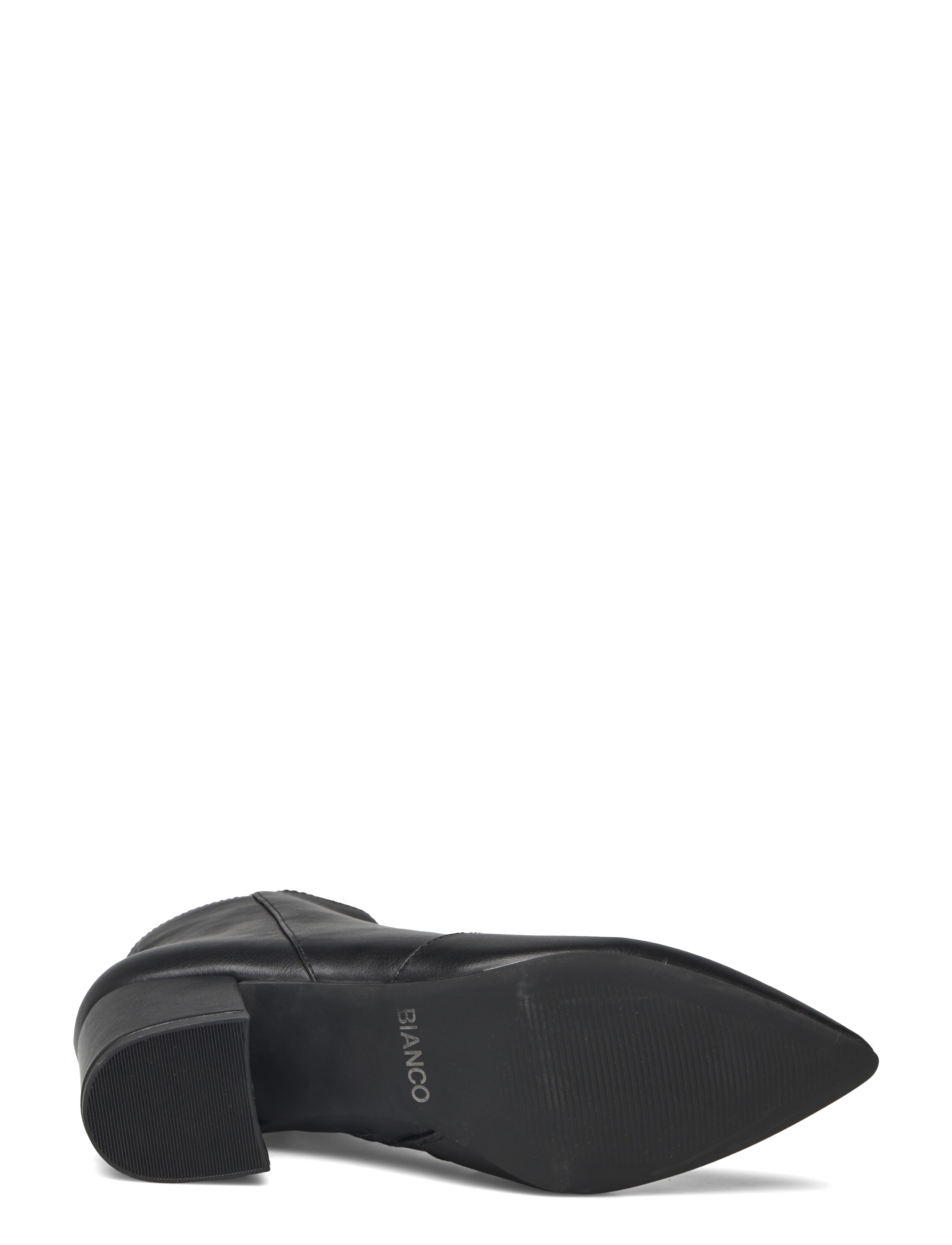 Bianco - BIADEVIVED Ankle Boot Smooth Faux Leather - augstpapēžu puszābaki - black - 4