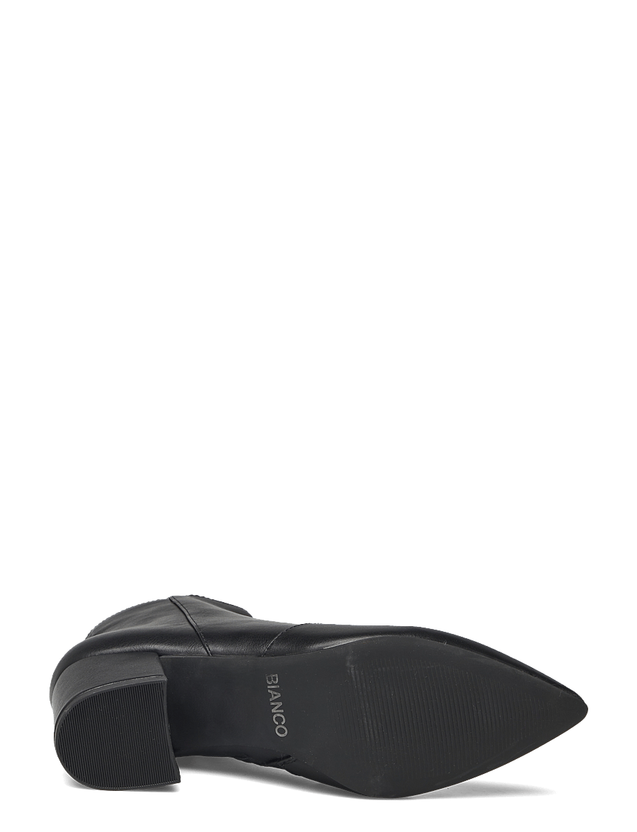 Bianco - BIADEVIVED Ankle Boot Smooth Faux Leather - kontsaga poolsaapad - black - 4