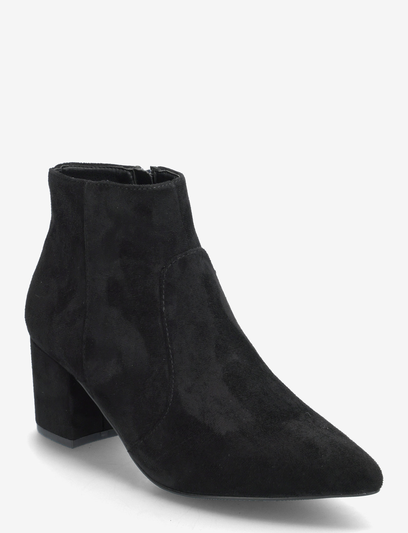 Bianco - BIADEVIVED Ankle Boot Faux Suede - hohe absätze - black - 0