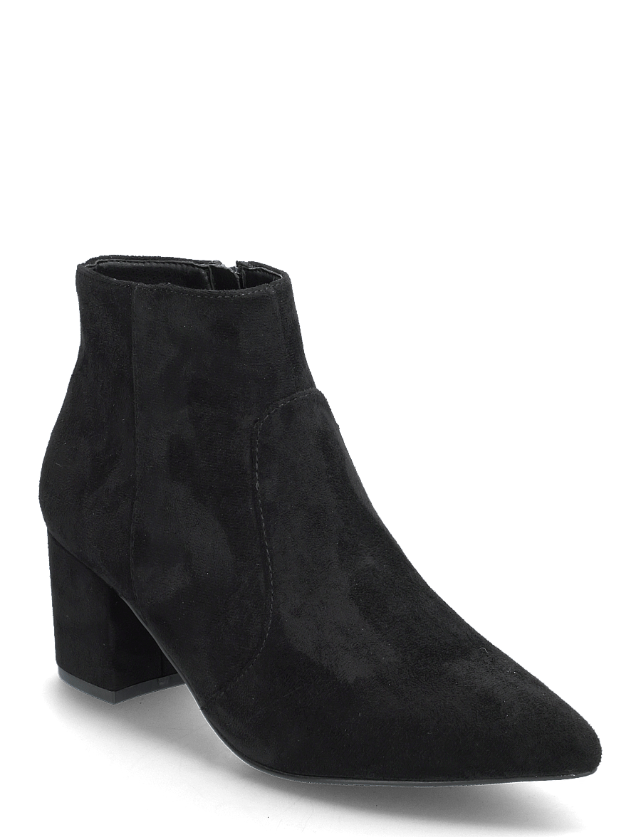 Bianco - BIADEVIVED Ankle Boot Faux Suede - stiefeletten mit absatz - black - 0