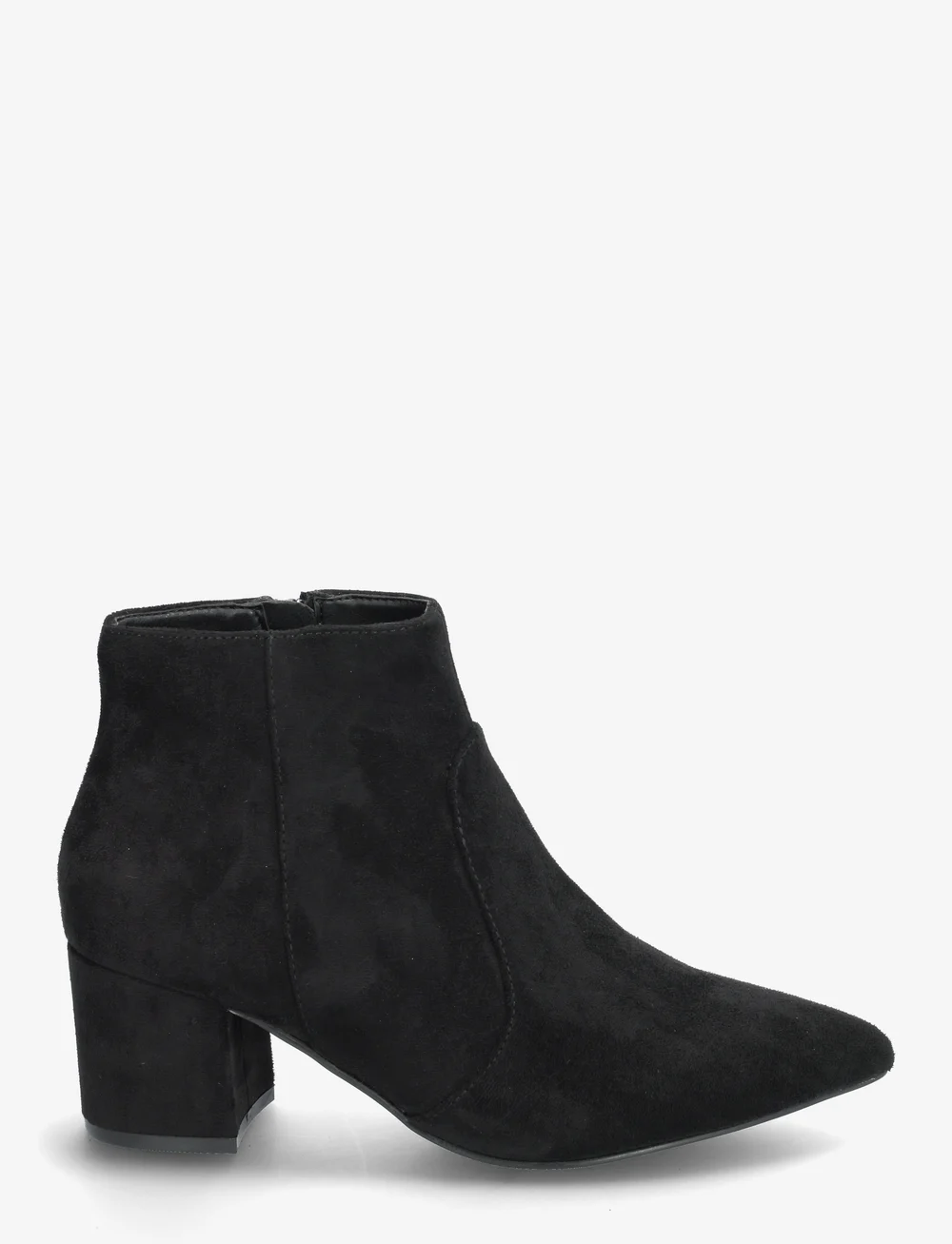 Bianco - BIADEVIVED Ankle Boot Faux Suede - støvletter - black - 1