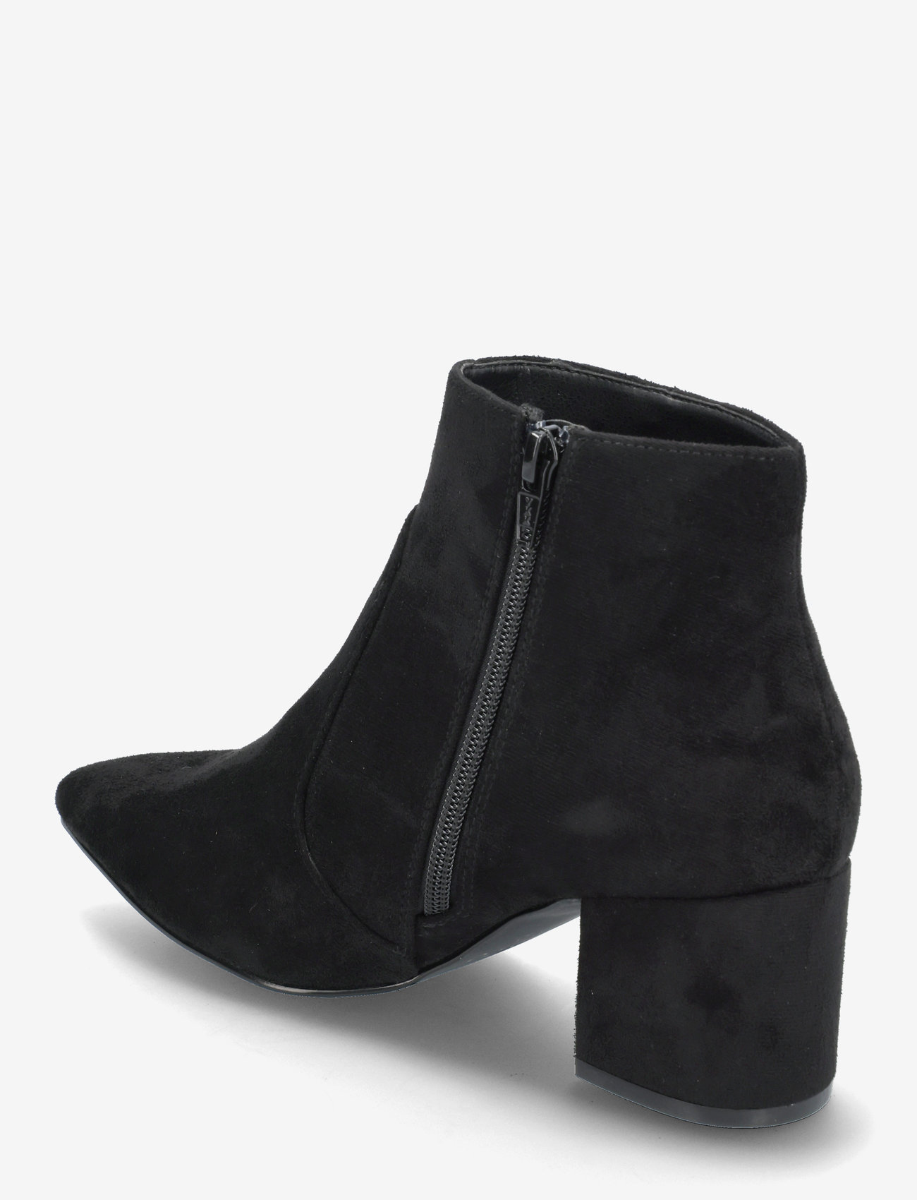Bianco - BIADEVIVED Ankle Boot Faux Suede - hohe absätze - black - 2