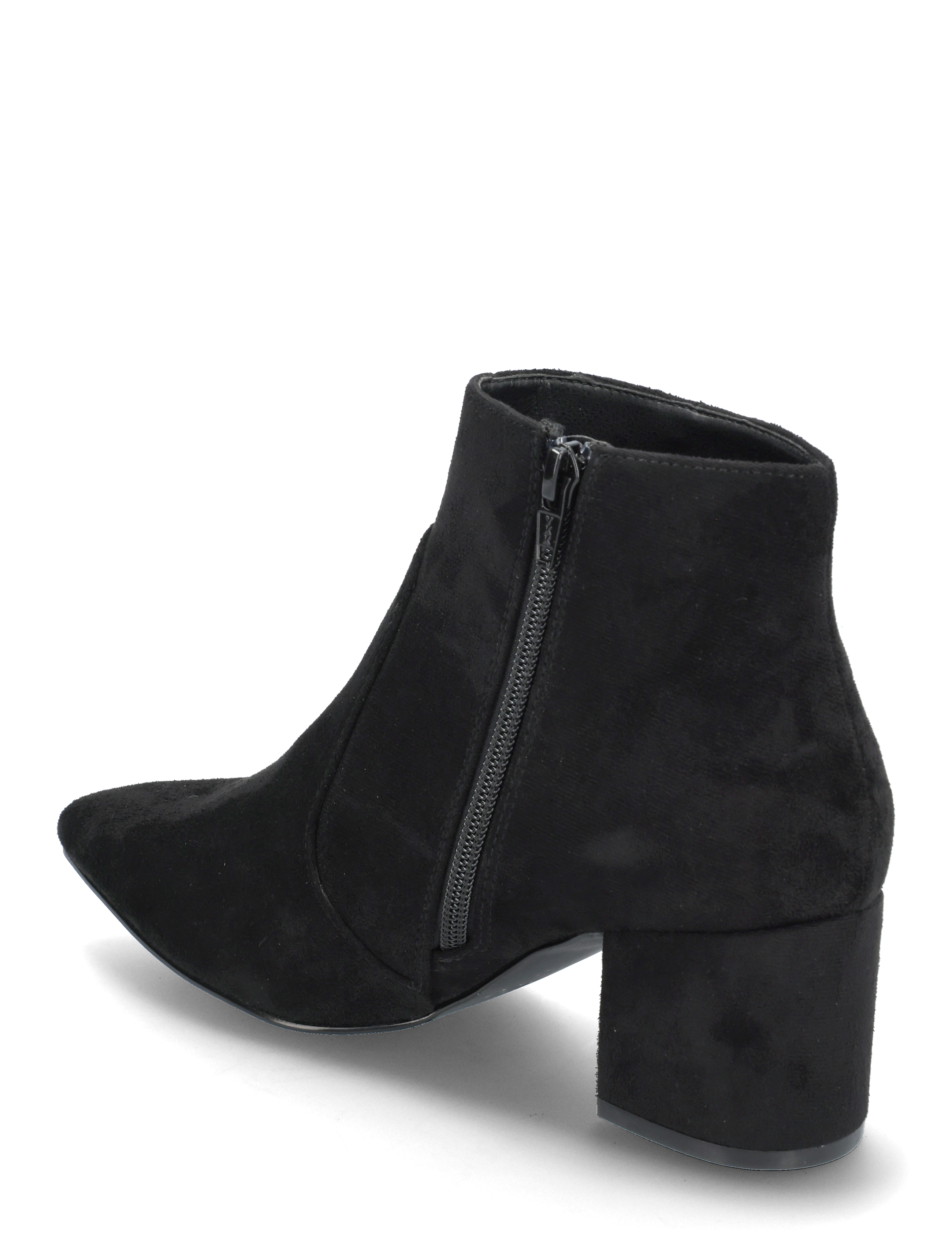 Bianco - BIADEVIVED Ankle Boot Faux Suede - Öklastígvél með hæl - black - 2