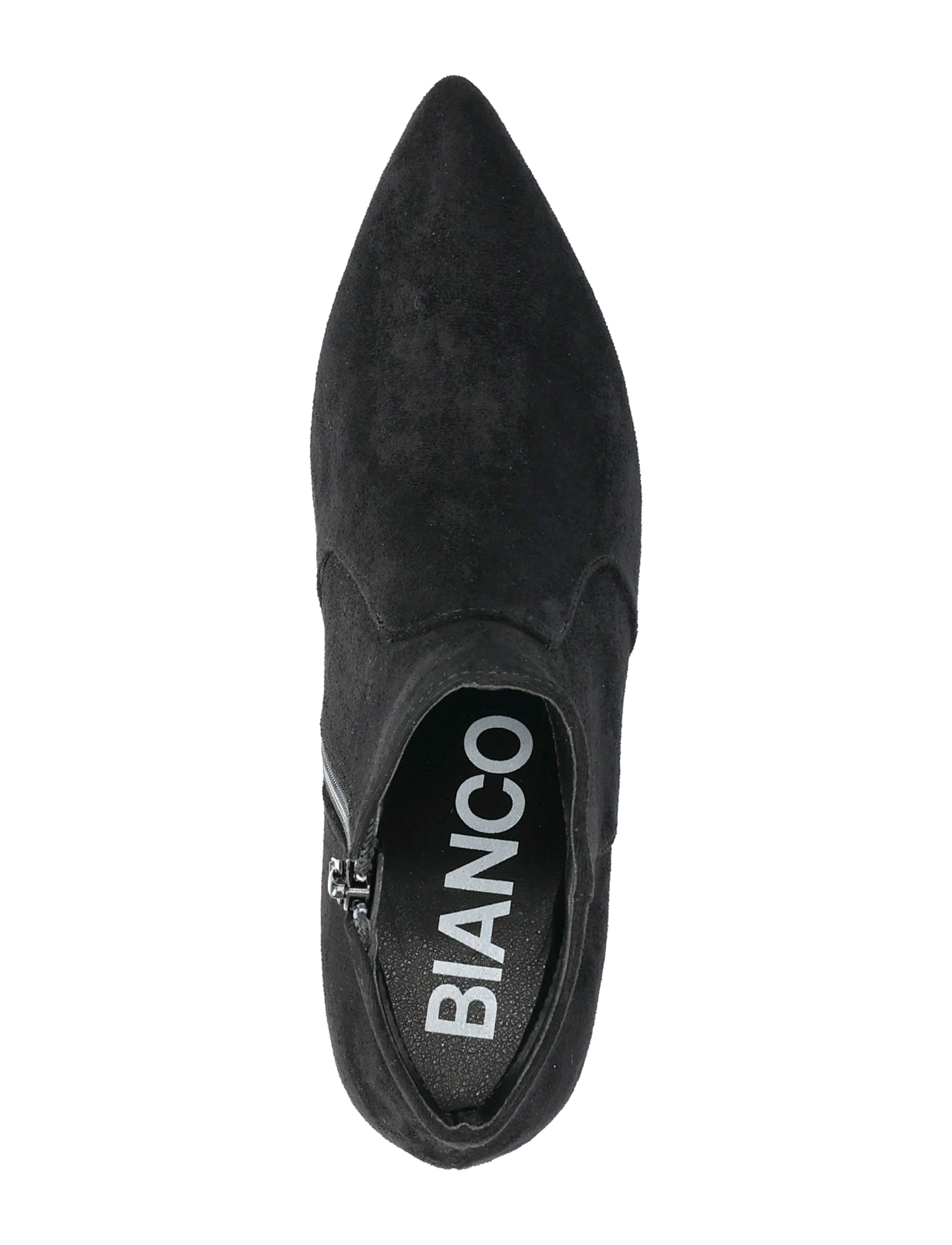 Bianco - BIADEVIVED Ankle Boot Faux Suede - Öklastígvél með hæl - black - 3