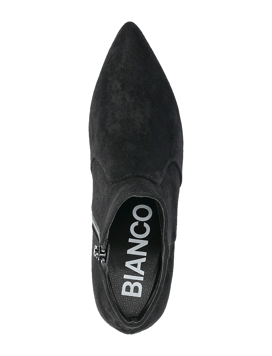 Bianco - BIADEVIVED Ankle Boot Faux Suede - stiefeletten mit absatz - black - 3