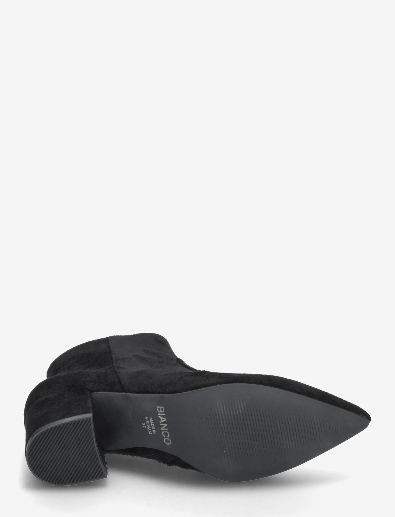 Bianco - BIADEVIVED Ankle Boot Faux Suede - hohe absätze - black - 4