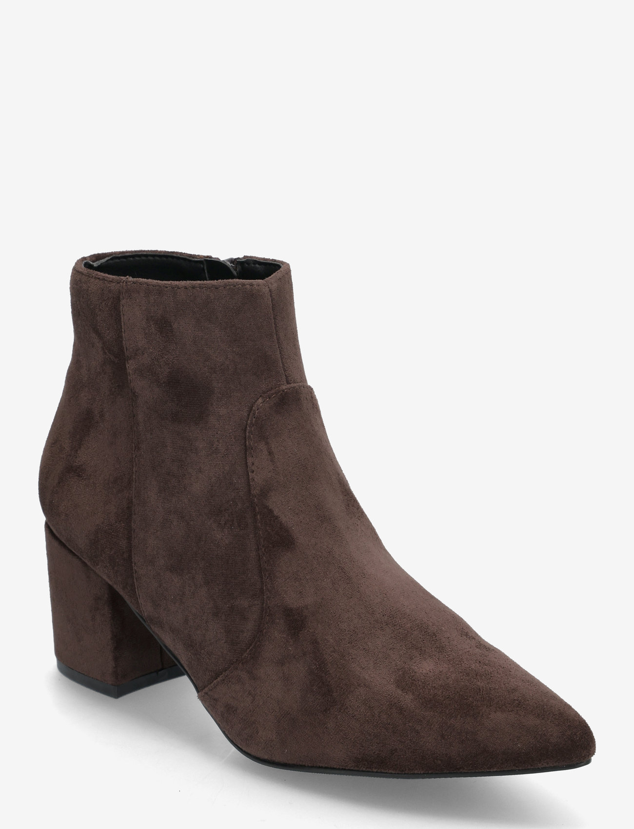 Bianco - BIADEVIVED Ankle Boot Faux Suede - kõrge konts - dark brown - 0