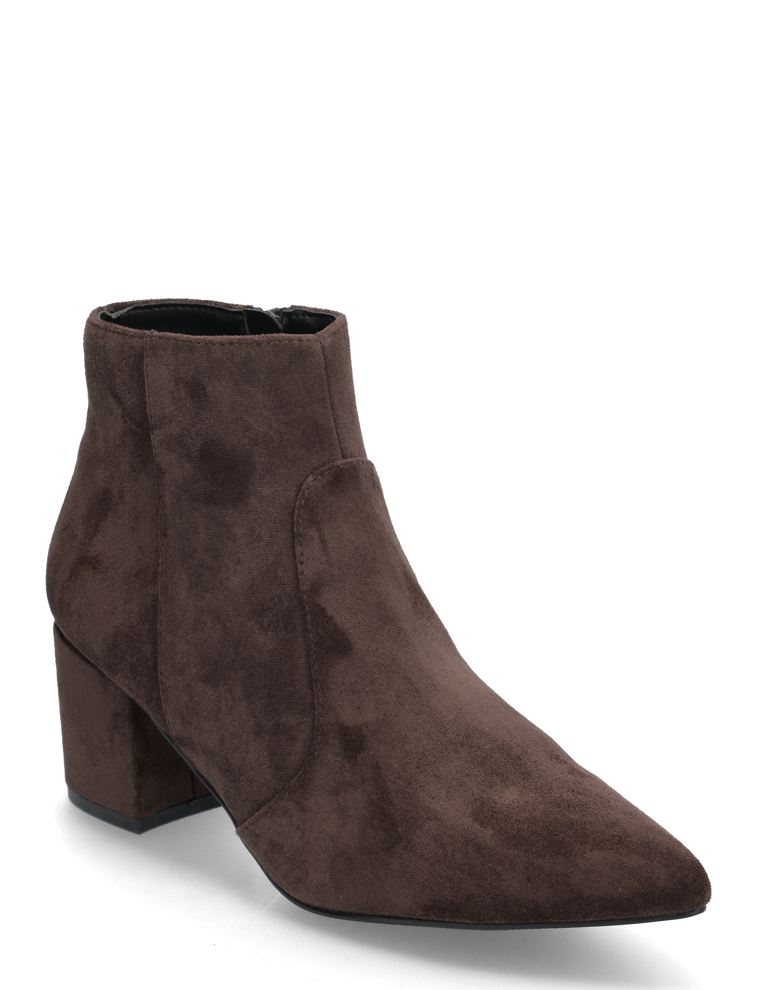Bianco BIADEVIVED Ankle Boot Faux Suede - Jalanõud - DARK BROWN / brown