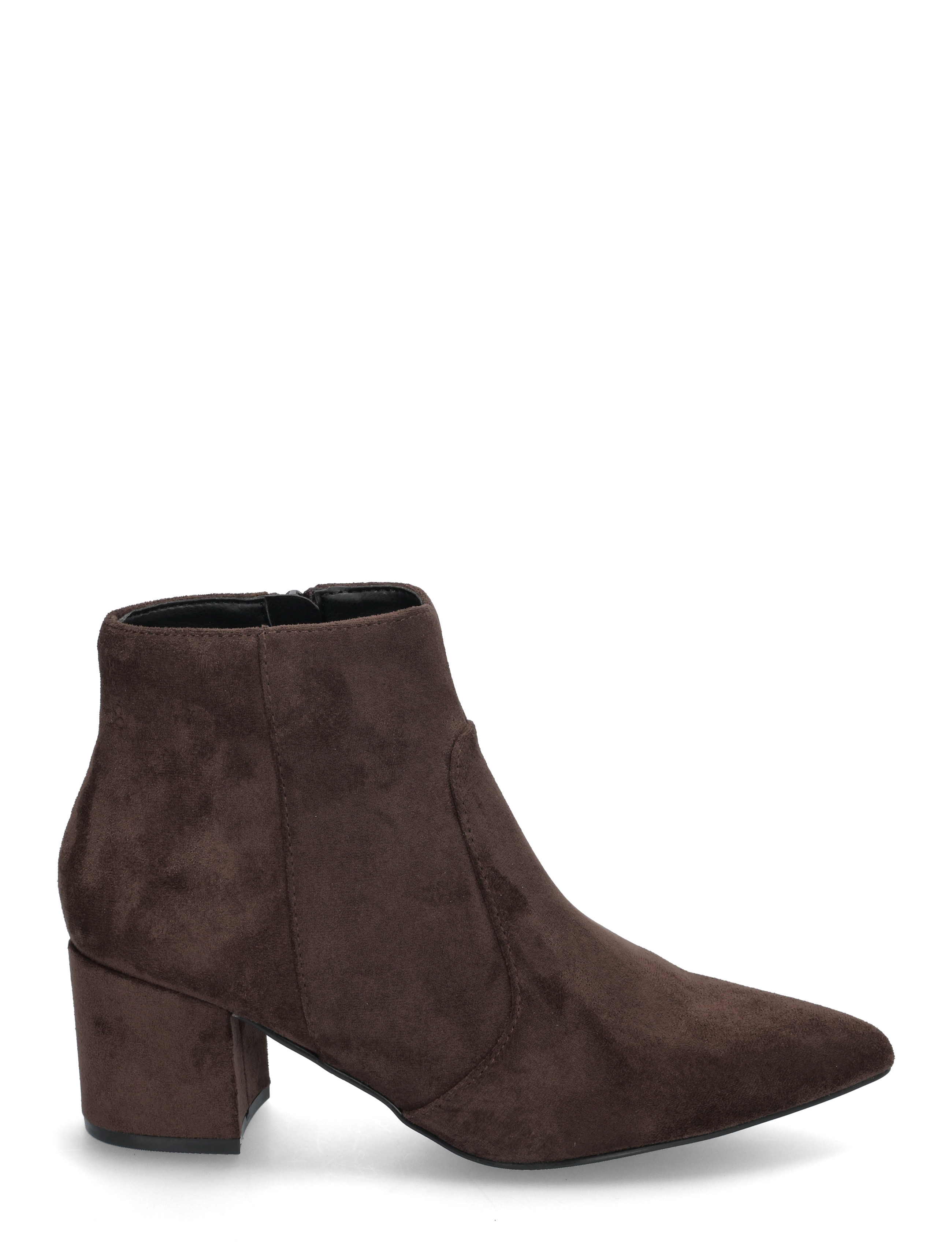 Bianco - BIADEVIVED Ankle Boot Faux Suede - Öklastígvél með hæl - dark brown - 1