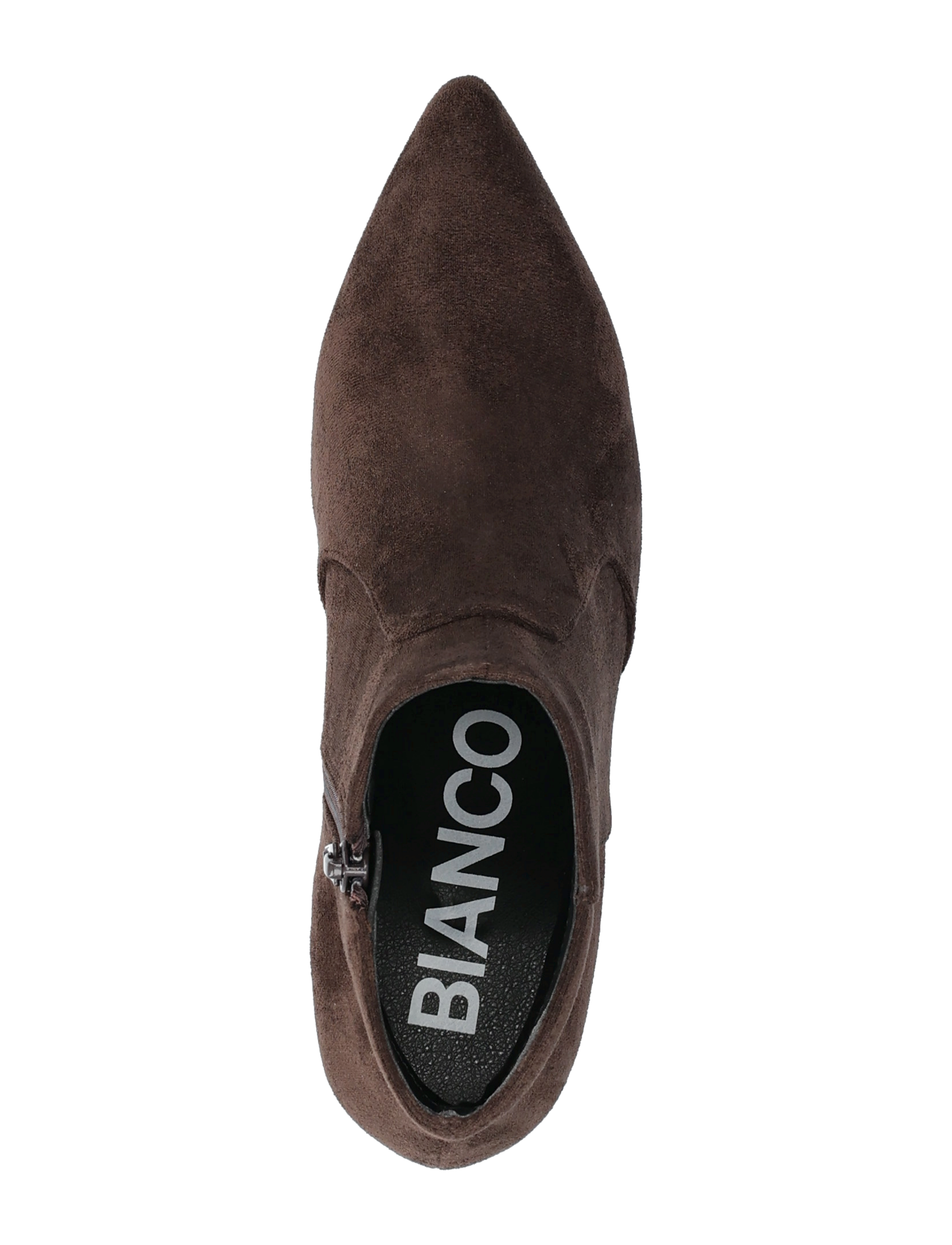 Bianco - BIADEVIVED Ankle Boot Faux Suede - Öklastígvél með hæl - dark brown - 3