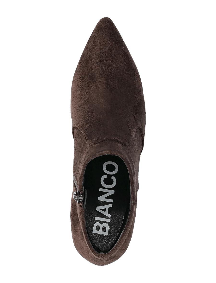 Bianco - BIADEVIVED Ankle Boot Faux Suede - heeled ankle boots - dark brown - 3