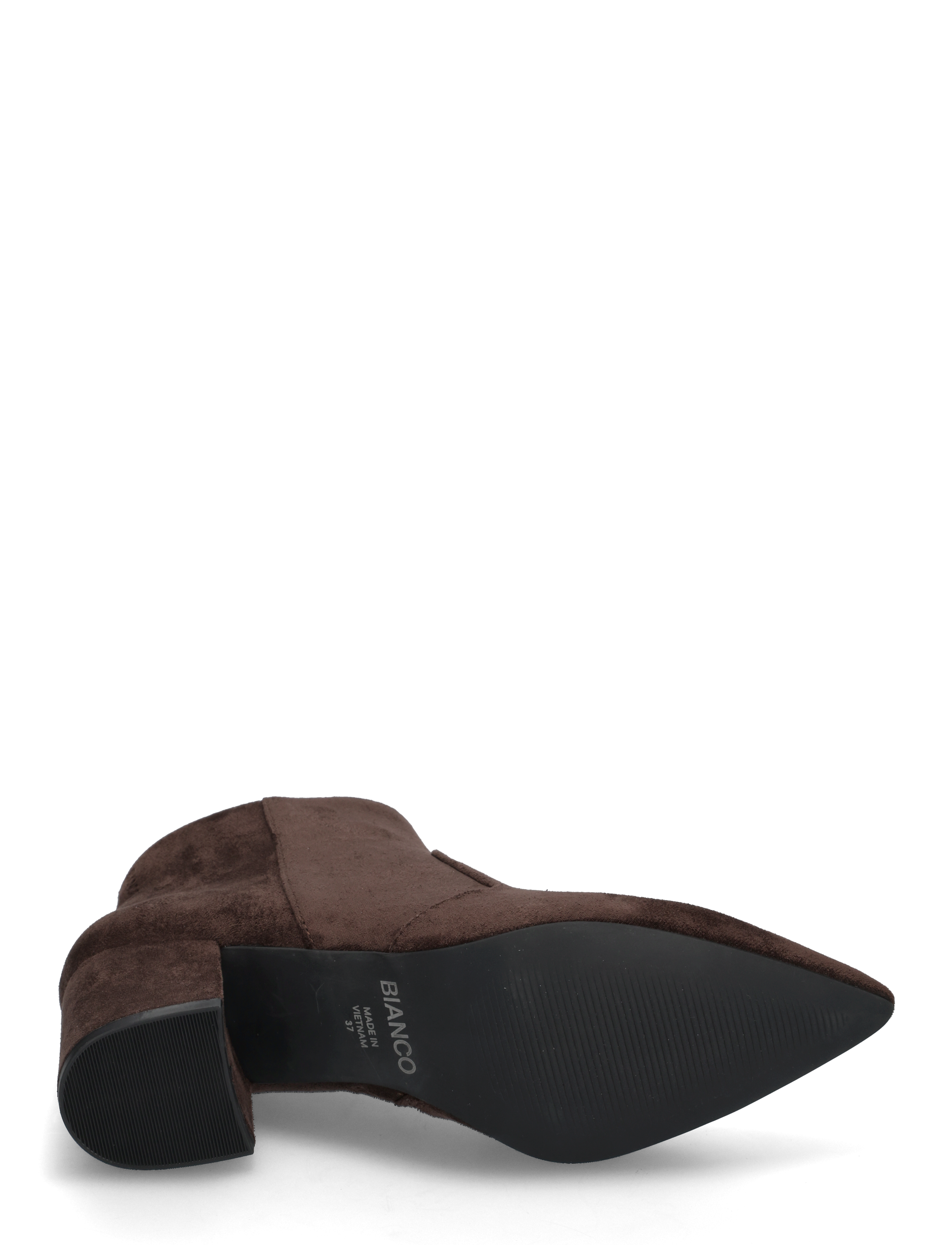 Bianco - BIADEVIVED Ankle Boot Faux Suede - Öklastígvél með hæl - dark brown - 4