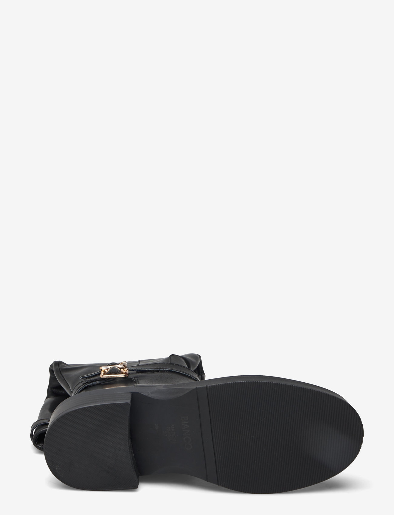 Bianco - BIAPALOMA Knee High Boot Smooth Leather - langskaftede støvler - black - 3