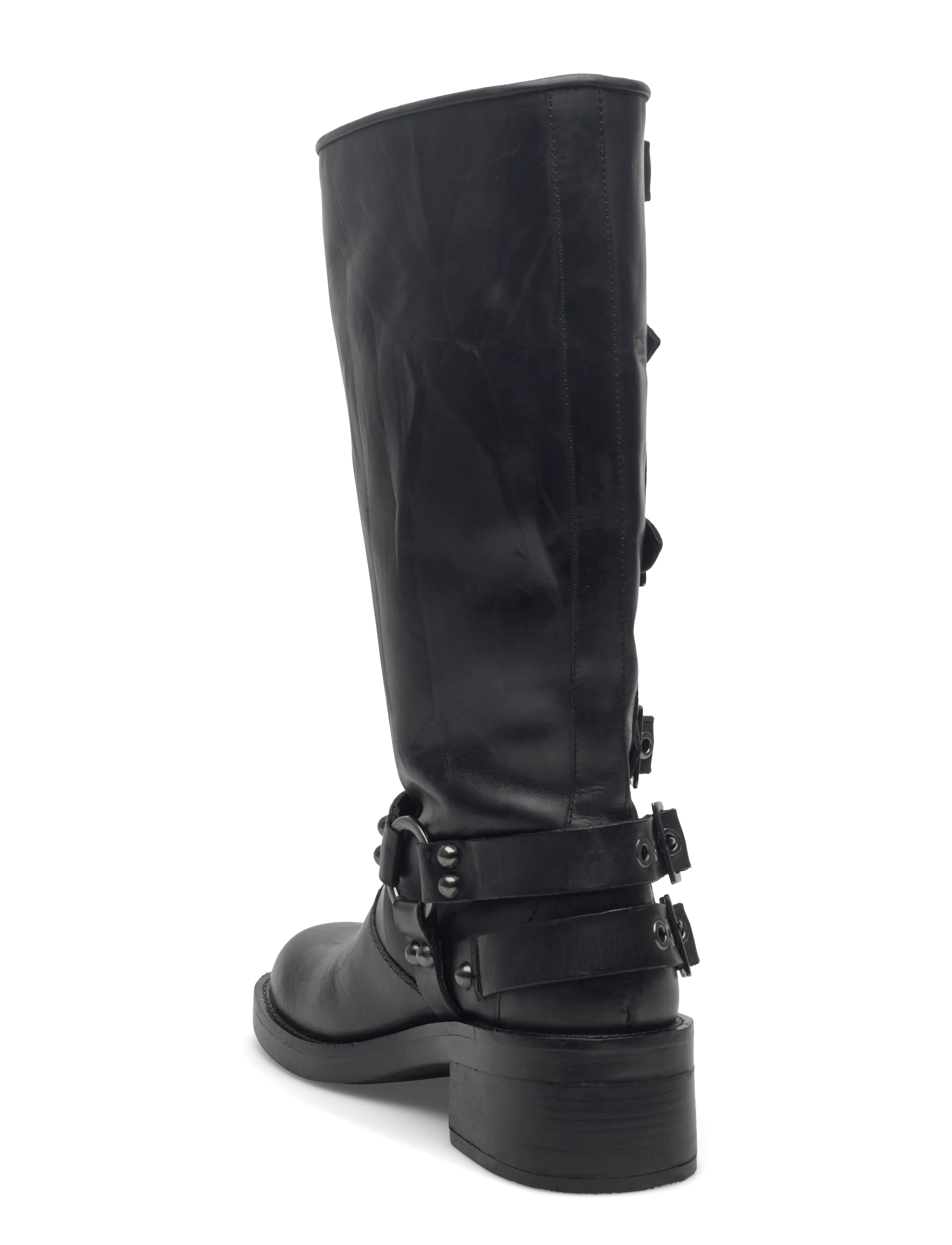 Biaharper Buckle Biker Boot Pull Up Leather 3